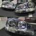 VW Golf MK5 R32 Black Projector Xenon Look Headlights Headlamps Set Bi Xenon